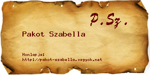 Pakot Szabella névjegykártya